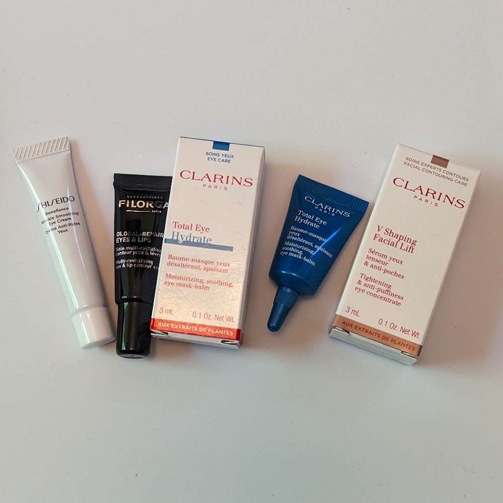 Lot of eye creams (Shiseido, Clarins, Filorga)